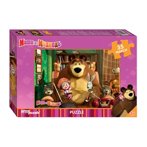 Step Puzzle (91211) - "Masha and The Bear" - 35 pieces puzzle
