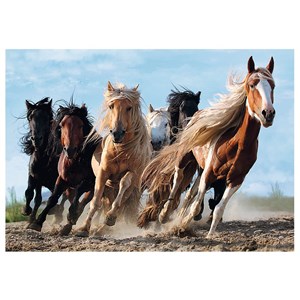 Trefl (10446) - "Galloping Horses" - 1000 pieces puzzle