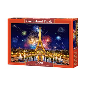 Castorland (103997) - "Glamour of the Night, Paris" - 1000 pieces puzzle