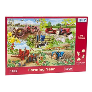 The House of Puzzles (4005) - "Farming Year" - 1000 pieces puzzle