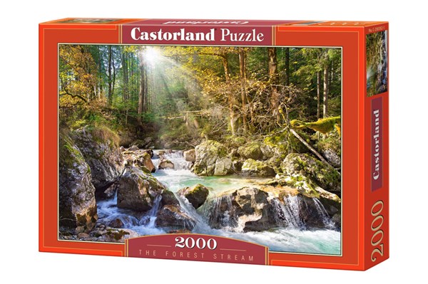 Castorland (C-200382) - "Stream in the Forest" - 2000 pieces puzzle