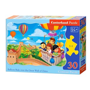 Castorland (B-03648) - "Balloon Ride over the Grat Wall of China" - 30 pieces puzzle