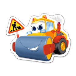 Castorland (B-005024) - "Funny Building Machines" - 3 4 6 9 pieces puzzle