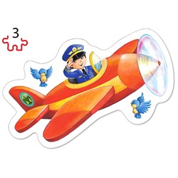 Castorland (B-005055) - "Exciting Jobs" - 3 4 6 9 pieces puzzle