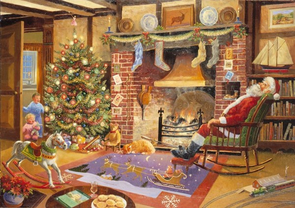 The House of Puzzles (1158) - "Christmas Collectors Edition No.1, Caught Napping" - 1000 pieces puzzle