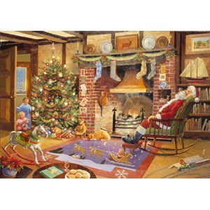 The House of Puzzles (1158) - "Christmas Collectors Edition No.1, Caught Napping" - 1000 pieces puzzle