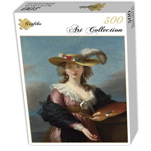 Grafika (02173) - Élisabeth Vigée Le Brun: "Self-portrait in a Straw Hat, 1782" - 300 pieces puzzle