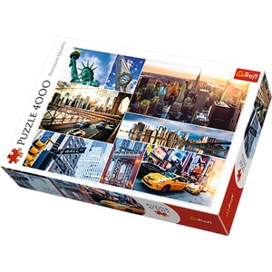 Trefl (45006) - "New York, Collage" - 4000 pieces puzzle