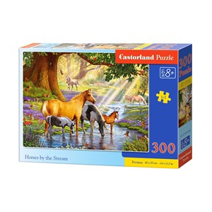 Castorland (B-030286) - "Horses by the Stream" - 300 pieces puzzle