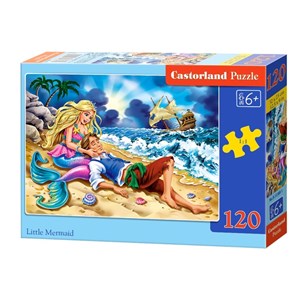 Castorland (B-13388) - "Little Mermaid" - 120 pieces puzzle