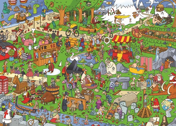 PuzzelMan (121) - "Each his own Europe" - 1000 pieces puzzle