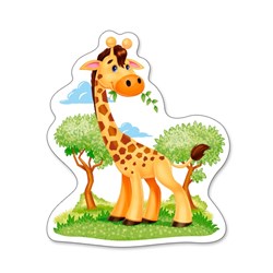 Castorland (B-005017) - "African Animals" - 3 4 6 9 pieces puzzle