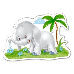 Castorland (B-005017) - "African Animals" - 3 4 6 9 pieces puzzle