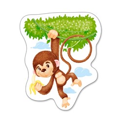 Castorland (B-005017) - "African Animals" - 3 4 6 9 pieces puzzle