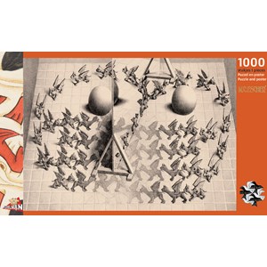 PuzzelMan (833) - M. C. Escher: "Magic Mirror" - 1000 pieces puzzle