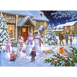 The House of Puzzles (4258) - "Snow Family" - 1000 pieces puzzle