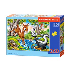Castorland (B-27446) - "Forest Animals" - 260 pieces puzzle