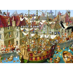 Grafika Kids (00904) - François Ruyer: "Rabbits!" - 300 pieces puzzle