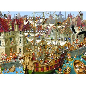 Grafika Kids (00904) - François Ruyer: "Rabbits!" - 300 pieces puzzle