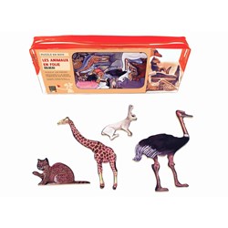Puzzle Michele Wilson (W104-24) - "Dolbeau, Crazy Animals" - 24 pieces puzzle