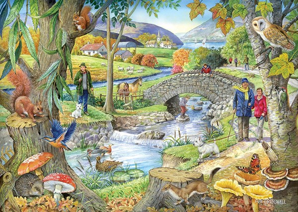The House of Puzzles (2322) - "Riverside Walk" - 1000 pieces puzzle