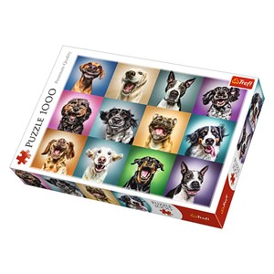 Trefl (10462) - "Funny Dog Portraits" - 1000 pieces puzzle