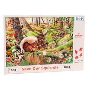 The House of Puzzles (3688) - "Save Our Squirrels" - 1000 pieces puzzle