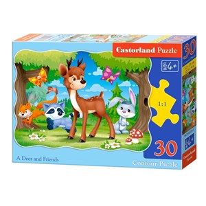 Castorland (B-03570) - "A Deer and Friends" - 30 pieces puzzle