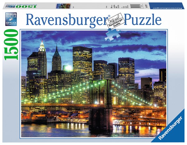 Storing Authenticatie bal Ravensburger (16272) - "Skyline New York City" - 1500 pieces puzzle