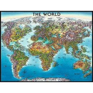Ravensburger (16683) - "World Map" - 2000 pieces puzzle