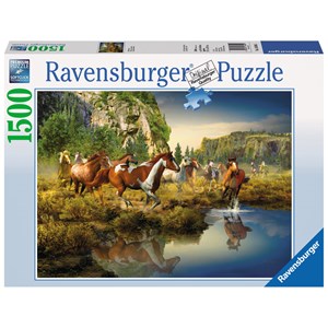 Ravensburger (16304) - Roberta Wesley: "Wild Horses" - 1500 pieces puzzle