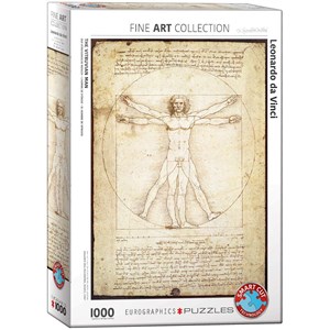Eurographics (6000-5098) - Leonardo Da Vinci: "The Vitruvian Man" - 1000 pieces puzzle