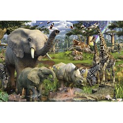Ravensburger (17070) - "Animals at the Waterhole" - 3000 pieces puzzle