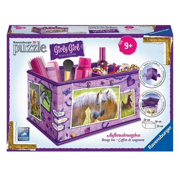 Ravensburger (12072) - "Horses, Storage box" - 216 pieces puzzle