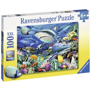 Ravensburger (10951) - "Shark Reef" - 100 pieces puzzle