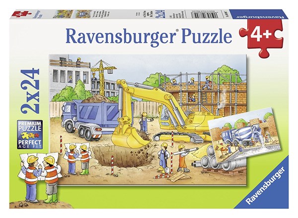 Ravensburger (08899) - "Construction Site" - 24 pieces puzzle