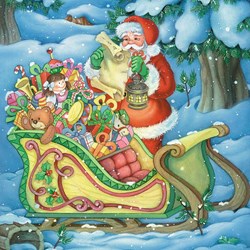 Ravensburger (08032) - "Christmas Magic" - 49 pieces puzzle