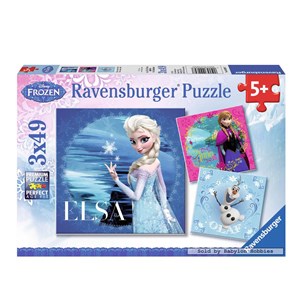 Ravensburger (09269) - "Elsa, Anna & Olaf" - 49 pieces puzzle