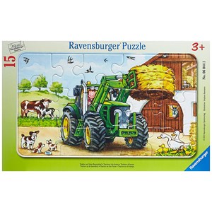 Ravensburger (06044) - "Tractor on the Farm" - 15 pieces puzzle