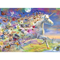 Ravensburger (15046) - "Butterfly Unicorn" - 500 pieces puzzle