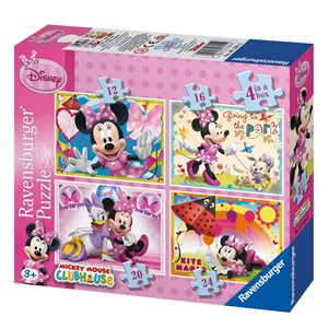 Ravensburger (72552) - "Minnie Mouse" - 12 16 20 24 pieces puzzle