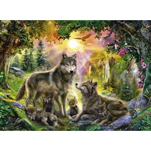 Ravensburger (14745) - "Wolves in the Sunlight" - 500 pieces puzzle