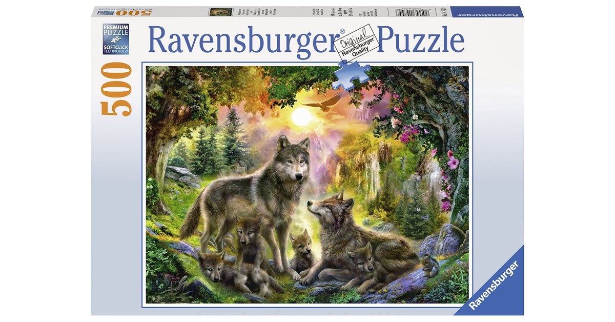 Ravensburger (14745) "Wolves in the Sunlight" 500 pieces puzzle