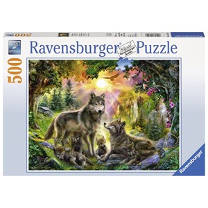 Ravensburger (14745) - "Wolves in the Sunlight" - 500 pieces puzzle