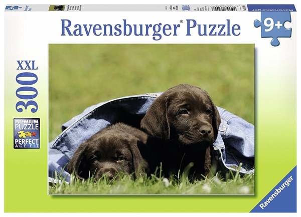 Ravensburger (13209) - "Labrador puppies" - 300 pieces puzzle