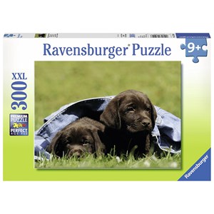 Ravensburger (13209) - "Labrador puppies" - 300 pieces puzzle