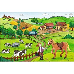Ravensburger (07560) - "Working on the Farm" - 12 12 pieces puzzle