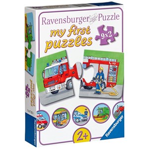 Ravensburger (07332) - "Emergency Vehicles" - 2 pieces puzzle