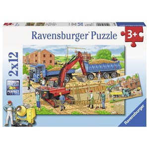 Ravensburger (07589) - "Busy Construction Site" - 12 pieces puzzle