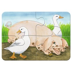 Ravensburger (06953) - "Lovable Farmers" - 2 4 6 8 pieces puzzle